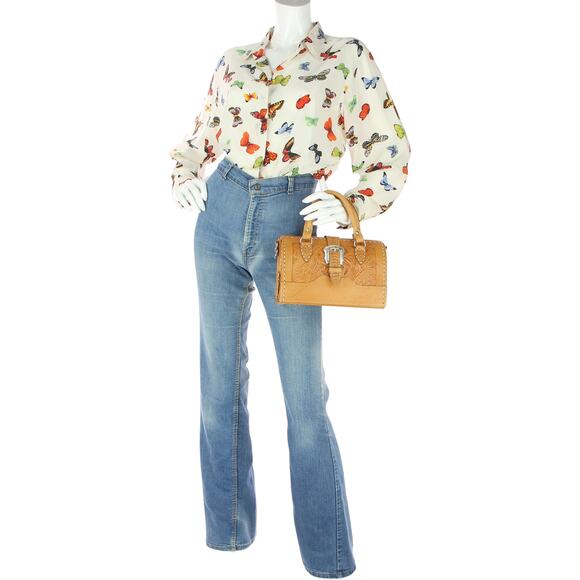 Satchel Saddle Style Hand Tooled Boho Western Cowgirl Chic Leather Purse Bag - Picture 2 of 16